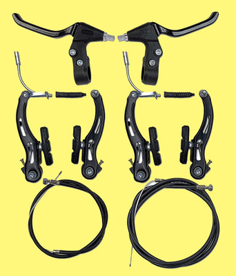 IndiaLot Cycle power brake+Lever+Wire Set Bicycle Brake Disk