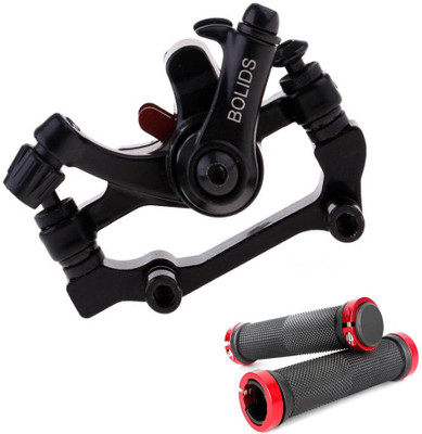 NSV Cycle Front Disc Brake F160/R140 Mechanical Front/Rear Calipers With cycle Grips Bicycle Brake Disk(160 mm)