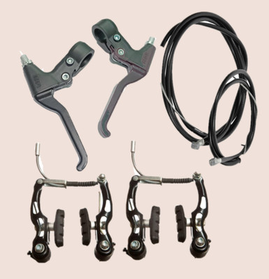 IndiaLot Bicycle Power Break Set (Caliper+Wire+Lever) 00004646 Bicycle Brake Disk