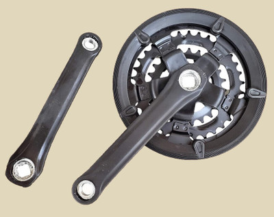 IndiaLot Bicycle Crankset 24-34-42T Alloy Crank 7/8/9 Speed Universal Fit 0002 Bicycle Brake Disk
