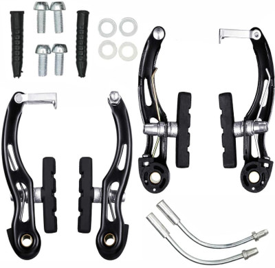 Onbicle Bicycle V Brake 2 Pairs V-type Power Brakes Front & Rear Mountain Cycle Bicycle Brake Disk