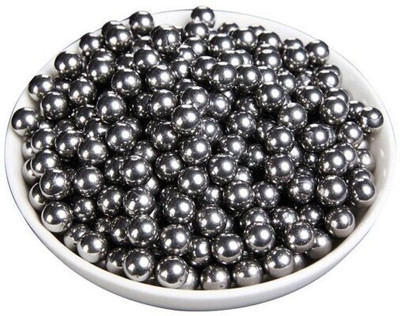 IndiaLot 100 Pieces of 7mm Silver Solid Bearing Ball Bicycle Brake Disk