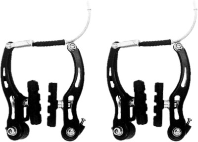 TWAINSKI Cycle Power Brake Ranger & MTB Cycles(1 pair for front & rear) with orange grip Bicycle Brake Disk(12 cm)