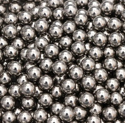 IndiaLot Silver Solid Bearing Ball 6.35mm 100pc Bicycle Brake Disk(6.35 mm)