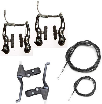 IndiaLot BICYCLE POWER V BREAK+LEVER+WIRE SET 0006 Bicycle Brake Disk