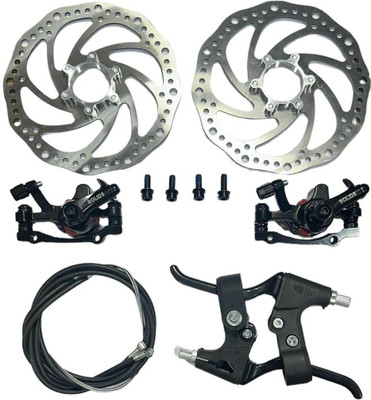 DUNIC DU Disc Brake Set 160MM R/F Disc Machine With Flage Pllate ,Lever & Cable Bicycle Brake Disk