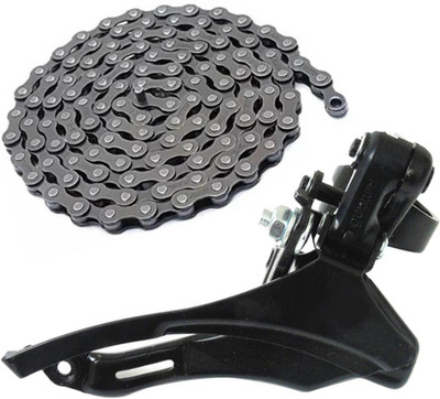 NSV Bicycle Pull UP Front Derailleur FD For Gear Speed Up With 116 Link Gear Chain Bicycle Brake Disk
