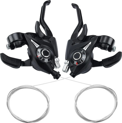 Protos India.Net Shifter 3x7 Speed Shifter Brake Lever Set 21 Speed Bike Gear Shifter Bicycle Brake Disk