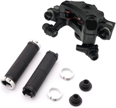 NSV Combo Of Bicycle Handlebar Anti slip Grips and Cycle Rear Disc Brake F180/R160 Bicycle Brake Disk(180 mm)