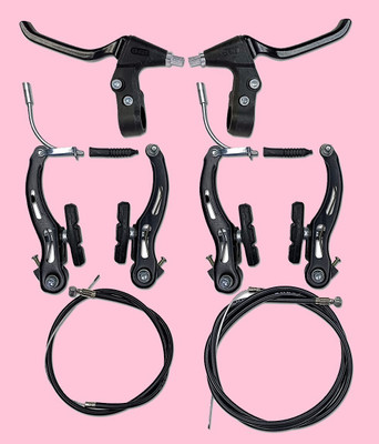 IndiaLot BICYCLE POWER V BREAK+LEVER+WIRE SET Bicycle Brake Disk