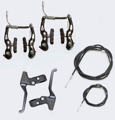 IndiaLot BICYCLE POWER V BREAK+LEVER+WIRE SET 0008 Bicycle Brake Disk