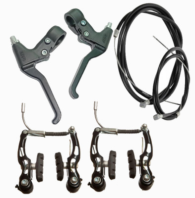 IndiaLot BICYCLE POWER V BREAK+LEVER+WIRE SET 0012 Bicycle Brake Disk