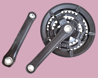 IndiaLot Bicycle Crankset 24-34-42T Alloy Crank 7/8/9 Speed Universal Fit 0003 Bicycle Brake Disk
