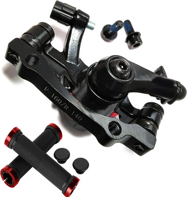 NSV Mechanical Brake Calipers for Disc Brake with Brake Pads Bicycle handlebar grip Bicycle Brake Disk(160 mm)