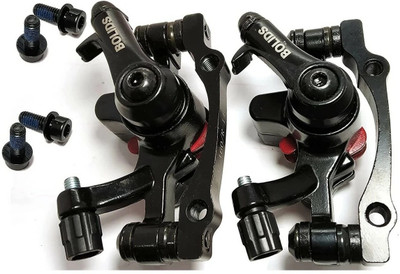 HOUSE OF COMMON Bicycle Mechanical Disc Brake Cycling Front/Rear Calipers 140-160MM 2 Pieces Bicycle Brake Disk(140 mm)