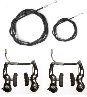 IndiaLot CYCLE POWER BRAKE CALLIPER SET WITH PAIR OF WIRE Bicycle Brake Disk(5 mm)
