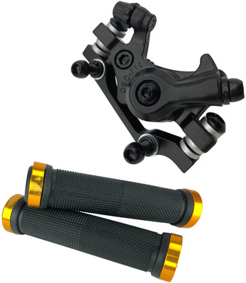 NSV Cycle Rear disc brake and bicycle Handlebar Anti Slip Grip Bicycle Brake Disk(180 mm)