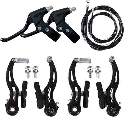 LEADER Bicycles - Power Brake Caliper Set with Pair of Wire Bicycle Brake Disk