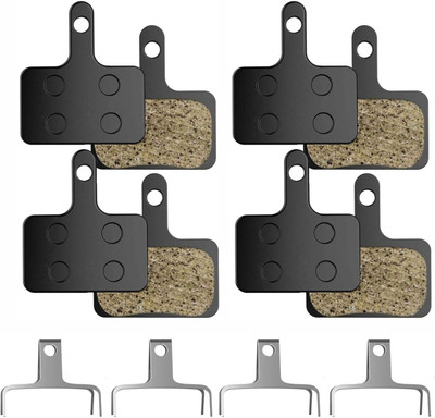 PRAKMO 2-Pair Bicycle Disc Brake Pads for MTB Mountain Bike - Resin Cycling Brake Pad Bicycle Brake Disk(4 mm)