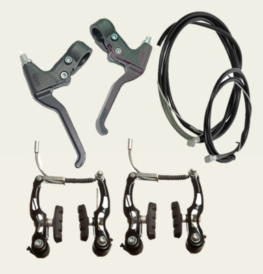 IndiaLot Bicycle Power Break Set (Caliper+Wire+Lever) 00004651 Bicycle Brake Disk