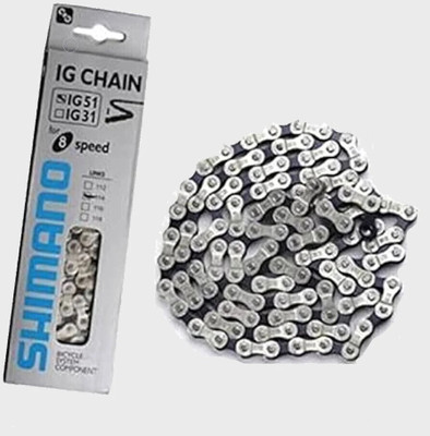 HOUSE OF COMMON Bicycle Chain IG51 Compatibility 6-7-8 Speed Steel Chain w/ 116 Links | Bicycle Brake Disk