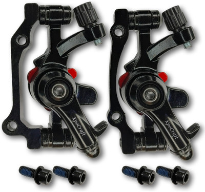 Xpocraft 2-Piece Bicycle Disc Brake Caliper Set – 140/160mm, 160/180mm Bicycle Brake Disk(160 mm)