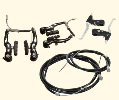 IndiaLot BICYCLE POWER V BREAK+LEVER+WIRE SET 0002 Bicycle Brake Disk
