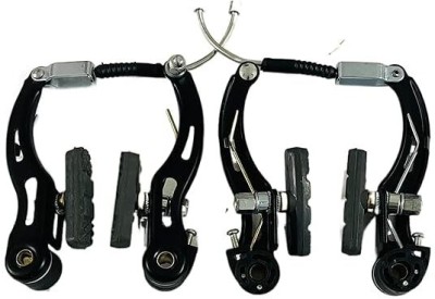 Gcw Cycle V-Brake Panja Set Front & Rear Power Brakes 1 Set Bicycle Brake Shoe(Black)