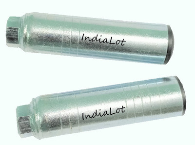 IndiaLot Cycle Foot Rest 1 Pair Anti-Skid Bicycle Silver Leg Pegs Bicycle Brake Disk