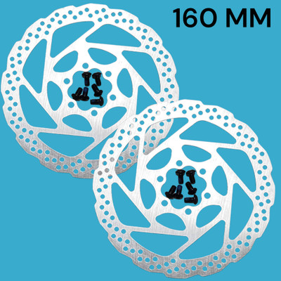 NSV Bicycle Disc Brake Rotors 160MM Front and Rear cycle Disk Brake Plate Bicycle Brake Disk(160 mm)