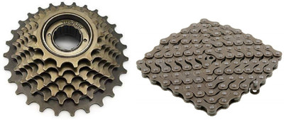 ShreNik Cycle Freewheel Bicycle Chain Multispeed 21 Gear MTB Bicycle Brake Disk