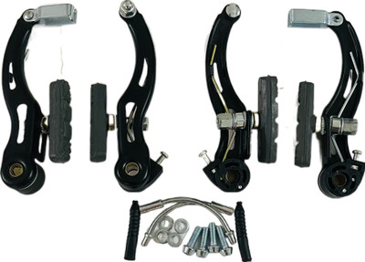 ShreNik Bicycle V-Brakes Set Front & Rear Alloy Power Brakes Set For Cycle Bicycle Brake Disk