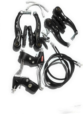 IRONCLUTCH Bike 24 automobile,Bicycle V Brake MTB, Cable Wire and Break Silver Lever Bicycle Brake Disk