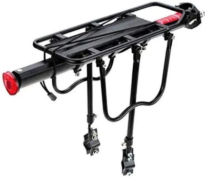 PRAKMO 110 Lbs Capacity Aluminum Alloy Adjustable Bicycle Rear Rack Aluminium  Bicycle Carrier