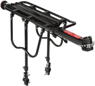 DSTECHBAR Aluminum Alloy Adjustable Rear Rack Bicycle Carrier 110 Lbs Capacity Aluminium  Bicycle Carrier