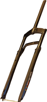 Protos India.Net 26*400 FAT Mountain Bicycle Suspension Fork Air Spring Aluminium, Carbon Steel Mountain Bike Bicycle Fork(Black 10 mm)