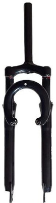 shaqraa 27.5 Inch Threadless Suspension Heavy Fork of column pipe 38.10 mm Steel Mountain Bike Bicycle Fork(black 38.1 mm)