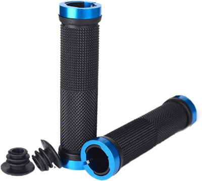 NSV Bike Handle Grips Silicone Lock-on Bicycle Handle Bar for MTB, BMX Mountain Bicycle Handle Grip(12 cm)
