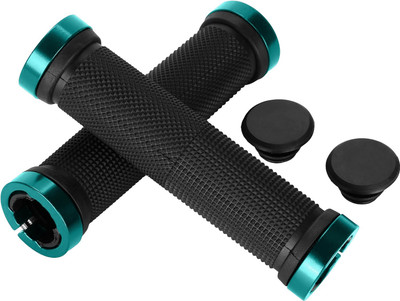 DSTECHBAR Bicycle Grip Cycling Lock-on Anti-Slip Cycle Handle Grips 1pair (Blue) Bicycle Handle Grip(13.2 cm)
