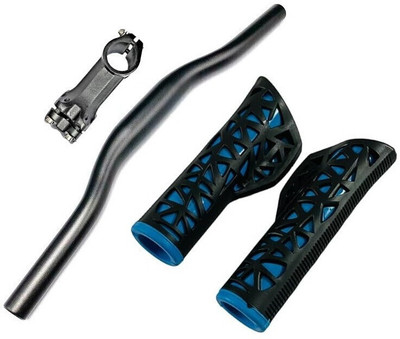 PRAKMO Cycle Handlebar Rod light Weight Bicycle Handlebar and Cycle Handle Stem, Blue Bicycle Handle Grip(640 mm)