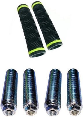 PESKY Bicycle foot Rest 2 Pair + Handle grip Bicycle Handle Grip(12 mm)