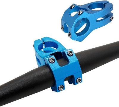 Zeitel Blue MTB Handlebar Clamp Lightweight Durable 31.8mm Stem Bicycle Handle Grip(12 mm)