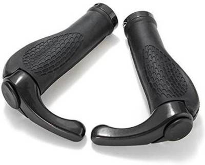 CYCLOWN ALL BLACK ALUMINIUM TYPE DSIGNER PREMIUM QUALITY HANDLE GRIP SET. Bicycle Handle Grip