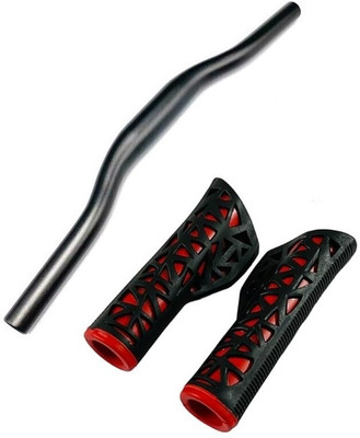 PRAKMO Cycle Handlebar Rod light Weight Bicycle Handlebar With Red Bicycle Handle Grip(640 mm)