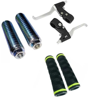 PICA HANDLE GRIP WITH FOTT REST+SILVER CLUTCH Bicycle Handle Grip(5 mm)