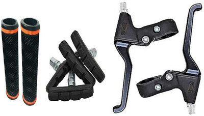 PICA HANDLE GRIP+ CLUTCH LEVER WITH BREAK SHOE Bicycle Handle Grip(11 mm)