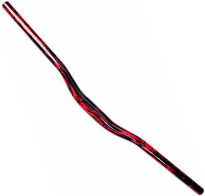 roadtopedal 660mm alloy Mtb Bicycle Handlebar Hydrodip(redblack) Bicycle Handle Grip(660 mm)