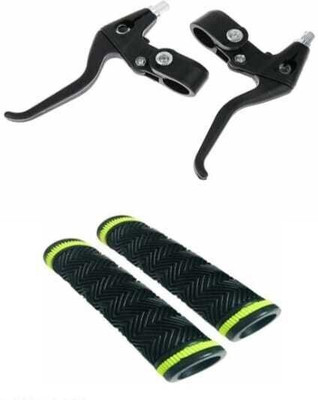 PICA GREEN HANDLE GRIP WITH BLACK CLUTCH LEVER Bicycle Handle Grip(5 mm)