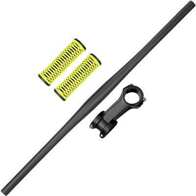 NSV Cycle Straight handlebar 680mm With bicycle stem and cycle Bicycle Handle Grip(680 mm)