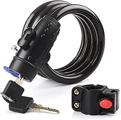ADONYX Lock Cable Locks with Complimentary Mounting Bracket, Cycle Lock